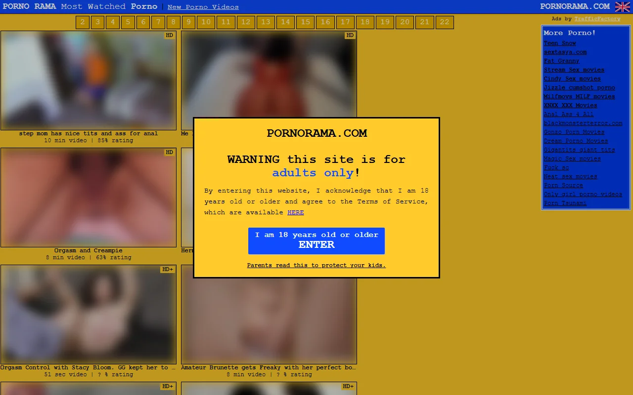 Screenshot of Pornorama